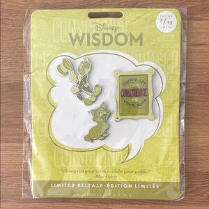 Disney Wisdom Pin Set - Yellow and Green